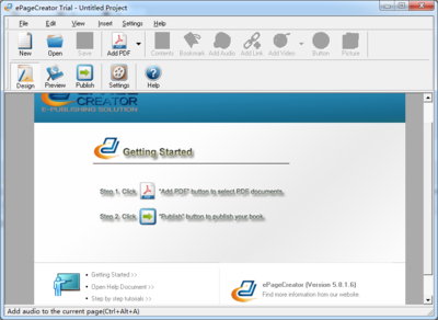 ePageCreator电子刊物制作软件5.8.1.6 官方版