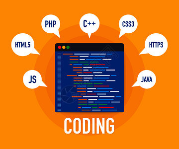 以膝上型和虚拟屏幕制作网站和应用程序软件编html5和ph代码矢量背景演示编程代码ph开发编概念网站开发和应用程序软件编使用膝上